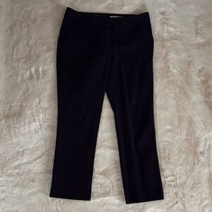 Ann Taylor Size 4 Devin Fit Navy Blue Cropped Pants